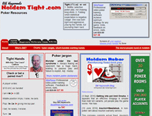 Tablet Screenshot of holdemtight.com